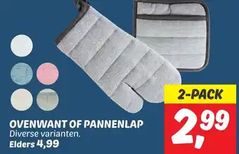 Dekamarkt OVENWANT OF PANNENLAP 2 PACK aanbieding