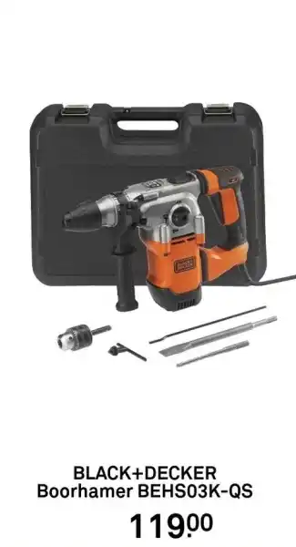 Karwei BLACK+DECKER Boorhamer BEHS03K-QS aanbieding
