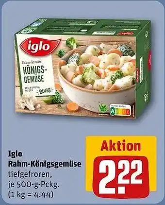 Rewe DE Iglo Rahm-Königsgemüse aanbieding