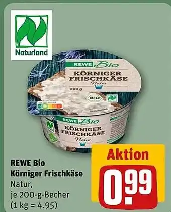 Rewe DE REWE Bio Körniger Frischkäse aanbieding