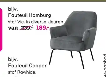 Leen Bakker Fauteuil Hamburg aanbieding