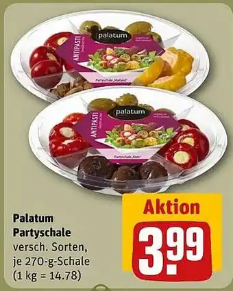 Rewe DE Palatum Partyschale aanbieding