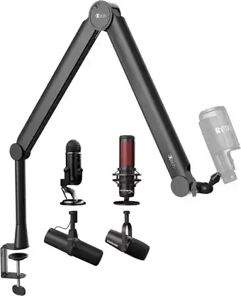 Amazon IXTECH microfoonarm met bureauhouder, Boom Arm, Microfoonstandaard, Mic Stand, 360° draaibaar, volledig verstelbaar, voor pod aanbieding