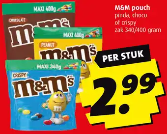 Boni M&M pouch 340/400g aanbieding