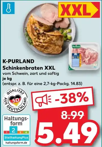 Kaufland DE K-PURLAND Schinkenbraten XXL aanbieding