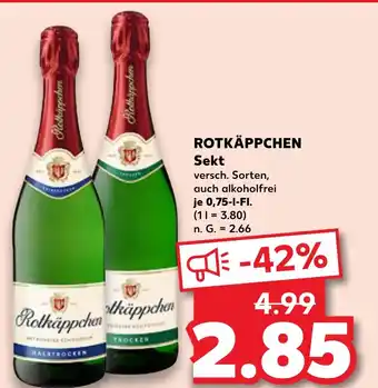 Kaufland DE ROTKÄPPCHEN Sekt aanbieding