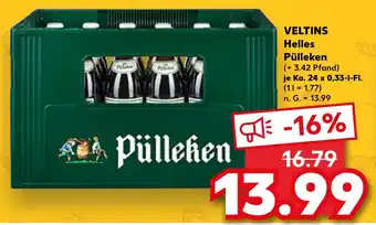Kaufland DE VELTINS Helles Pülleken aanbieding