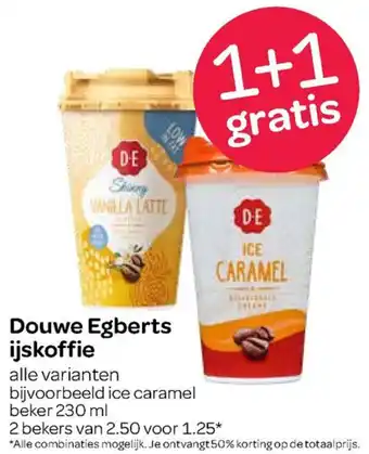 Spar Douwe egberts ijskoffie 2*230 ml aanbieding