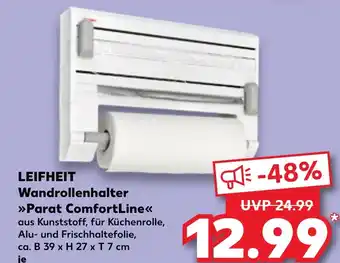 Kaufland DE LEIFHEIT Wandrollenhalter >>>Parat ComfortLine aanbieding