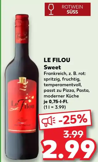 Kaufland DE LE FILOU Sweet aanbieding