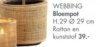 Casa Webbing Bloempot 29cm aanbieding