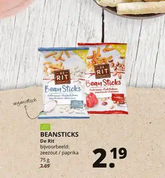 Natuurwinkel Beansticks De Rit 75g aanbieding