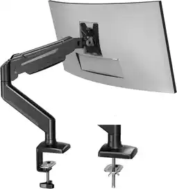 Amazon BONTEC Monitor Arm voor 13-34 inch Schermen, Ergonomische BONTEC Monitorarm met Gasveer, 360° Draaibaar en Kantelbaar, VESA 7 aanbieding