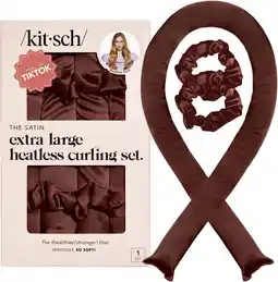 Amazon Kitsch Satijnen hitteloze krultang, XL, nachtelijke haarkrulspelden om in te slapen, hitteloze krullen, jumbo hitteloze krult aanbieding