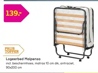 Leen Bakker Logeerbed Malpensa 90 x 200 cm aanbieding