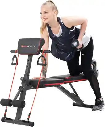 Amazon CITYSPORTS S1 Halterbank, inklapbare hometraining, fitness, fitnessbank, trainingsbank met gewichten, multifunctionele halter aanbieding