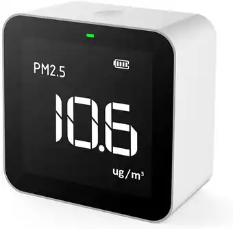 Amazon Temtop Air Quality Monitor, Air Quality Detector van PM2.5 HCHO TVOC AQI, Professionele Elektrochemische Sensor Detector, Tes aanbieding