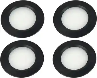 Amazon LEDLUX, 4 stuks, mini-led-inbouwspots, rond, smal, 3 W, DC 12 V, 24 V, boring 50 mm, spots voor keuken, badkamer, camper (zwa aanbieding