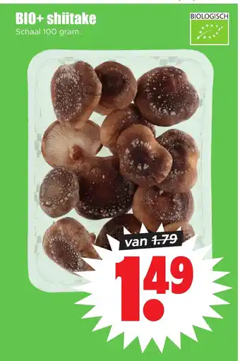 Dirk BIO+ shiitake 100 gram aanbieding