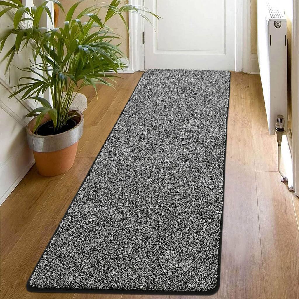 Tapijt Gang SHACOS Vloerkleed Voor De Hal, Lang Grijs 60 X 300 Cm Antislip Vloerkleed Voor De Hal Lang Keukentapijt Wasbaar Lang Vloerkleed Voor De Hal Keuken Slaapkamer Abstract Patroon Loper