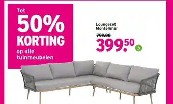 GAMMA Loungeset Montelimar aanbieding