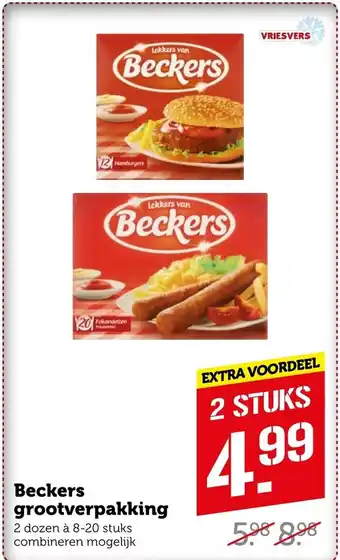 Coop Beckers grootverpakking aanbieding