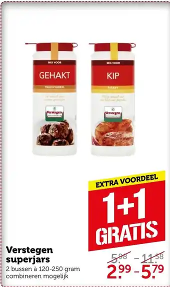 Coop Verstegen superjars 120-250g aanbieding