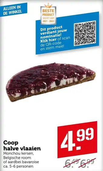 Coop Halve vlaaien aanbieding