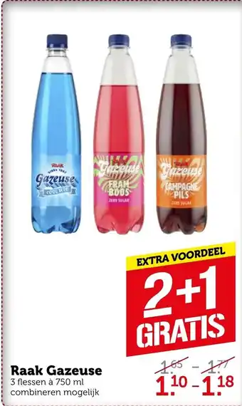 Coop Raak Gazeuse 750ml aanbieding