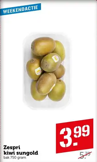 Coop Zespri kiwi sungold 750g aanbieding