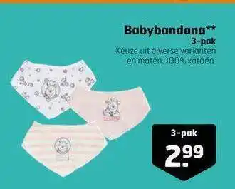 Trekpleister Babybandana 3-Pak aanbieding