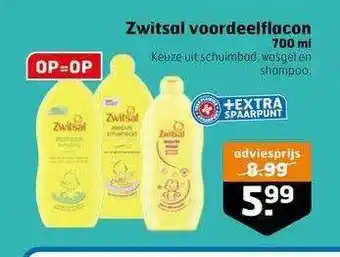 Trekpleister Zwitsal Voordeelflacon 700 Ml aanbieding