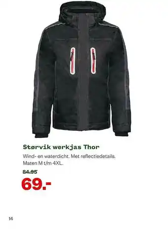 Welkoop Størvik Werkjas Thor aanbieding