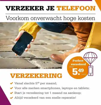 Telecombinatie Perfect Verzekerd aanbieding