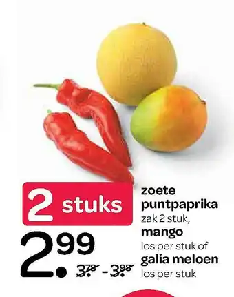 Spar Zoete Puntpaprika, Mango Of Galia Meloen aanbieding