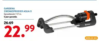 Kluswijs GARDENA ZWENKSPROEIER AQUA S aanbieding