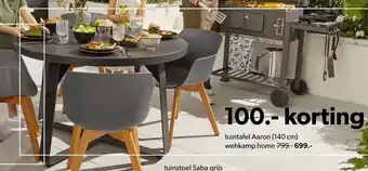 Wehkamp Wehkamp Home Tuintafel Aaron 140cm aanbieding