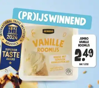 Jumbo VANILLE ROOMIJS aanbieding