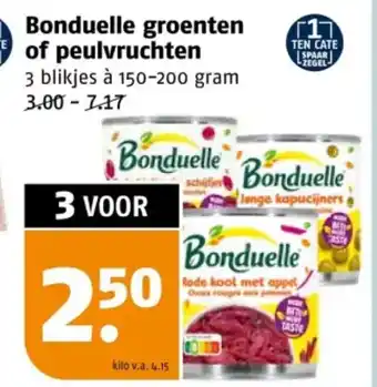 Poiesz Bonduelle groenten of peulvruchten aanbieding