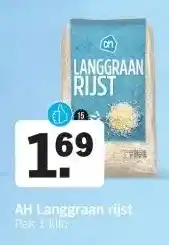Albert Heijn AH Langgraan rijst aanbieding