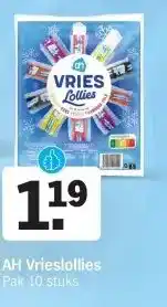 Albert Heijn AH Vrieslollies aanbieding