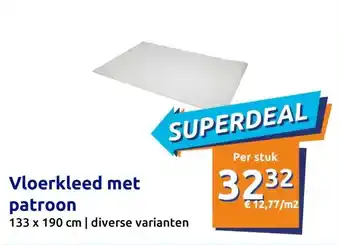 Action Vloerkleed met patroon aanbieding