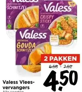 Vomar Voordeelmarkt Valess Vlees- vervangers aanbieding