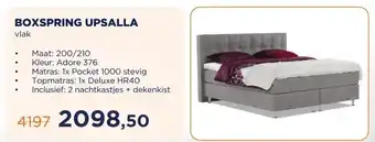 TotaalBED BOXSPRING UPSALLA aanbieding