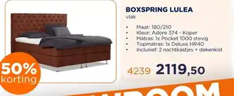 TotaalBED BOXSPRING LULEA aanbieding