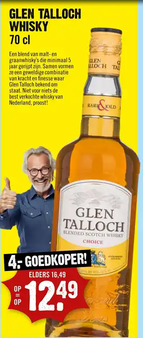 Dirck 3 Glen talloch whisky 70 cl aanbieding