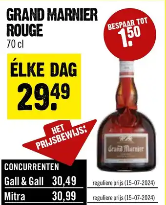 Dirck 3 Grand marnier rouge 70 cl aanbieding