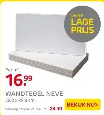 Praxis WANDTEGEL NEVE aanbieding