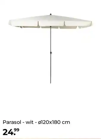 Xenos Parasol - wit - ø120x180 cm aanbieding