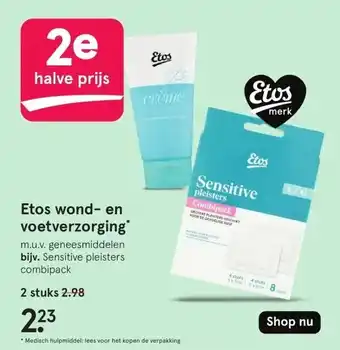 Etos Etos wond- en voetverzorging aanbieding